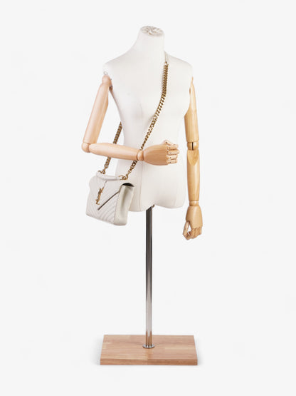 Saint Laurent College Medium Cream Leather