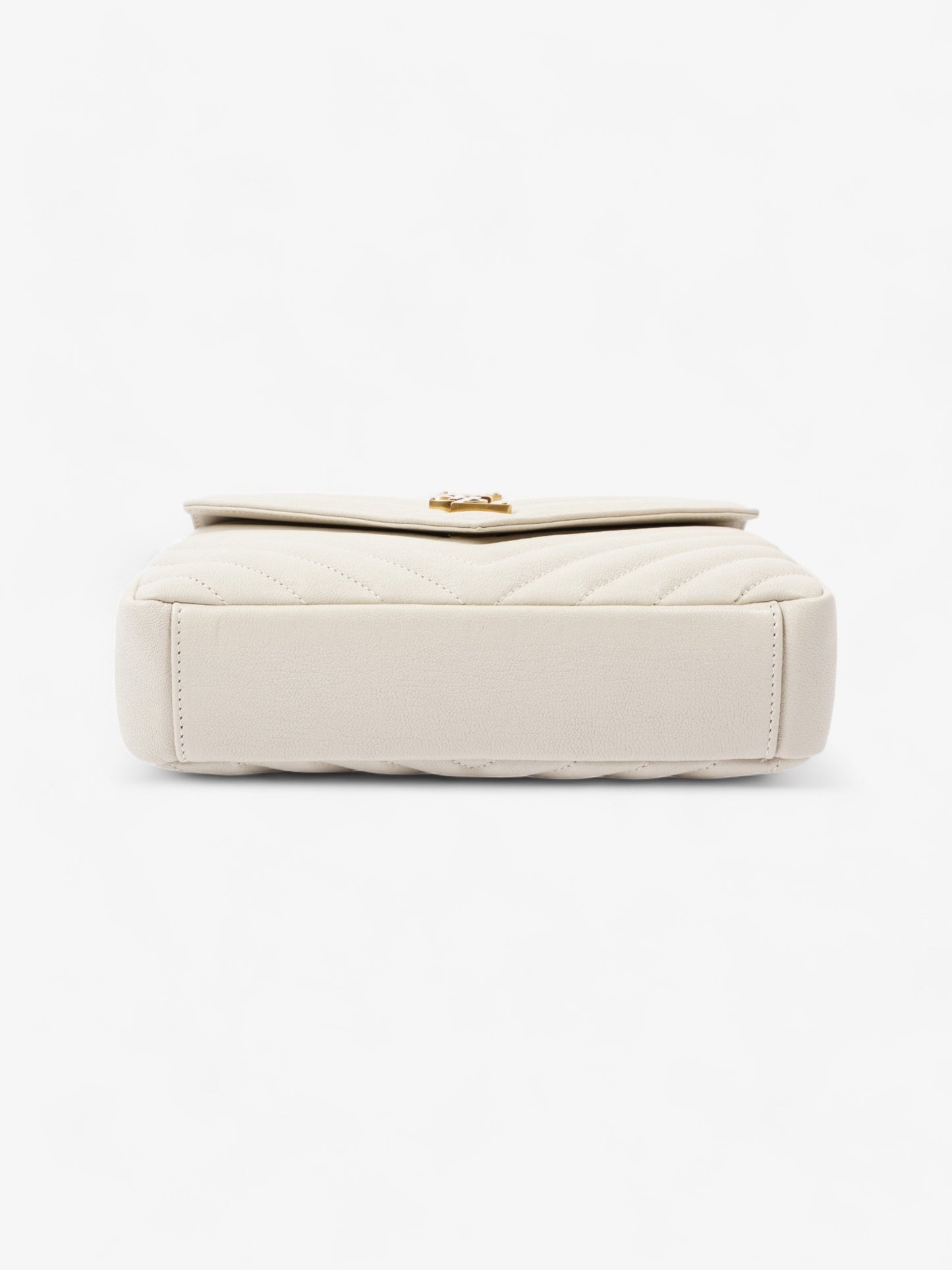 Saint Laurent College Medium Cream Leather