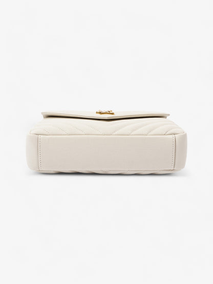 Saint Laurent College Medium Cream Leather