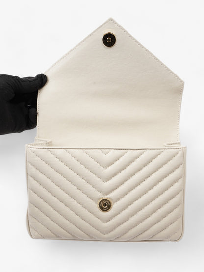 Saint Laurent College Medium Cream Leather