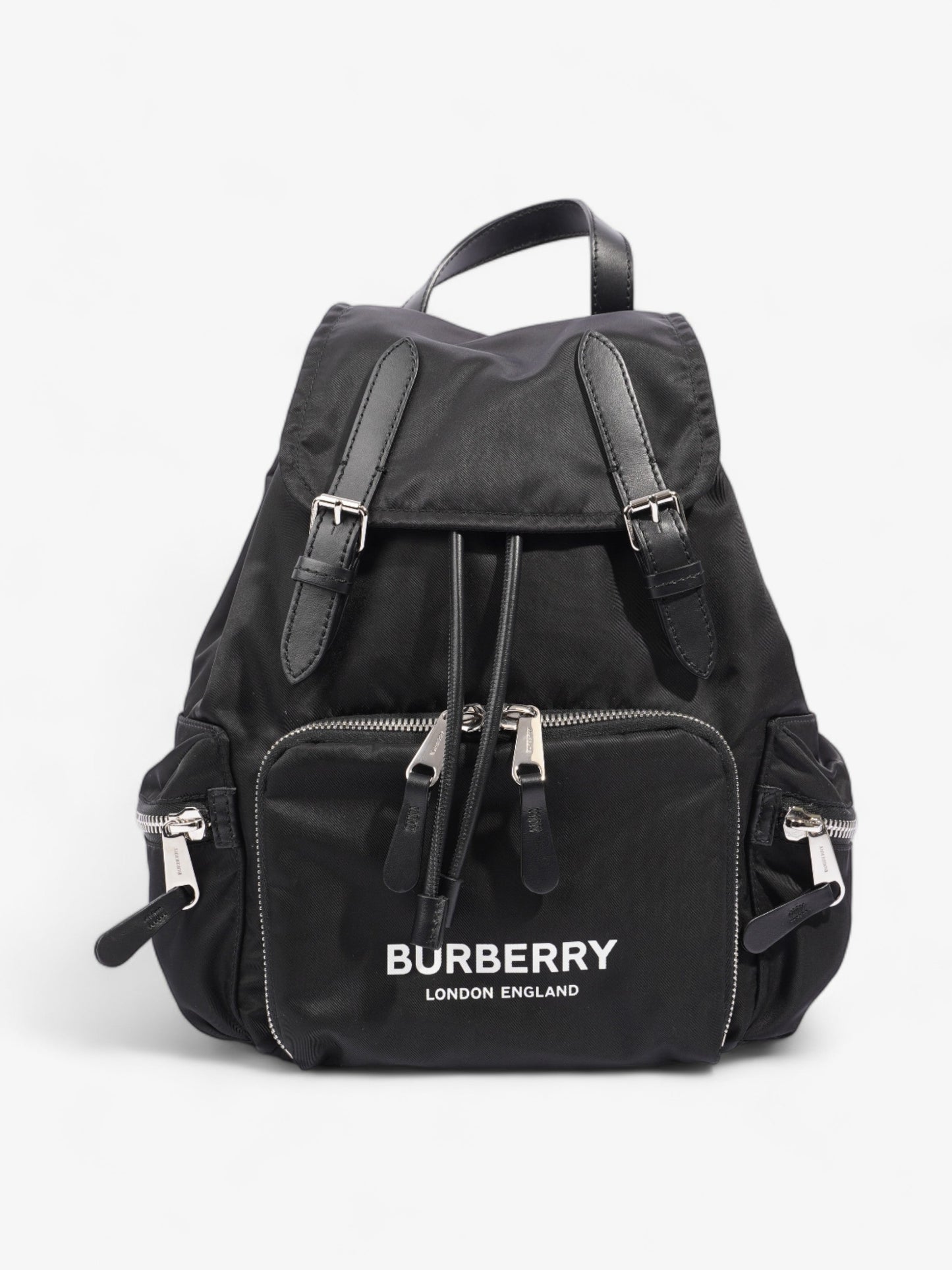 Burberry Rucksack Backpack Black Nylon Medium