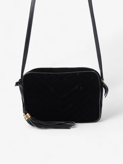 Saint Laurent Lou Camera Bag Black Suede