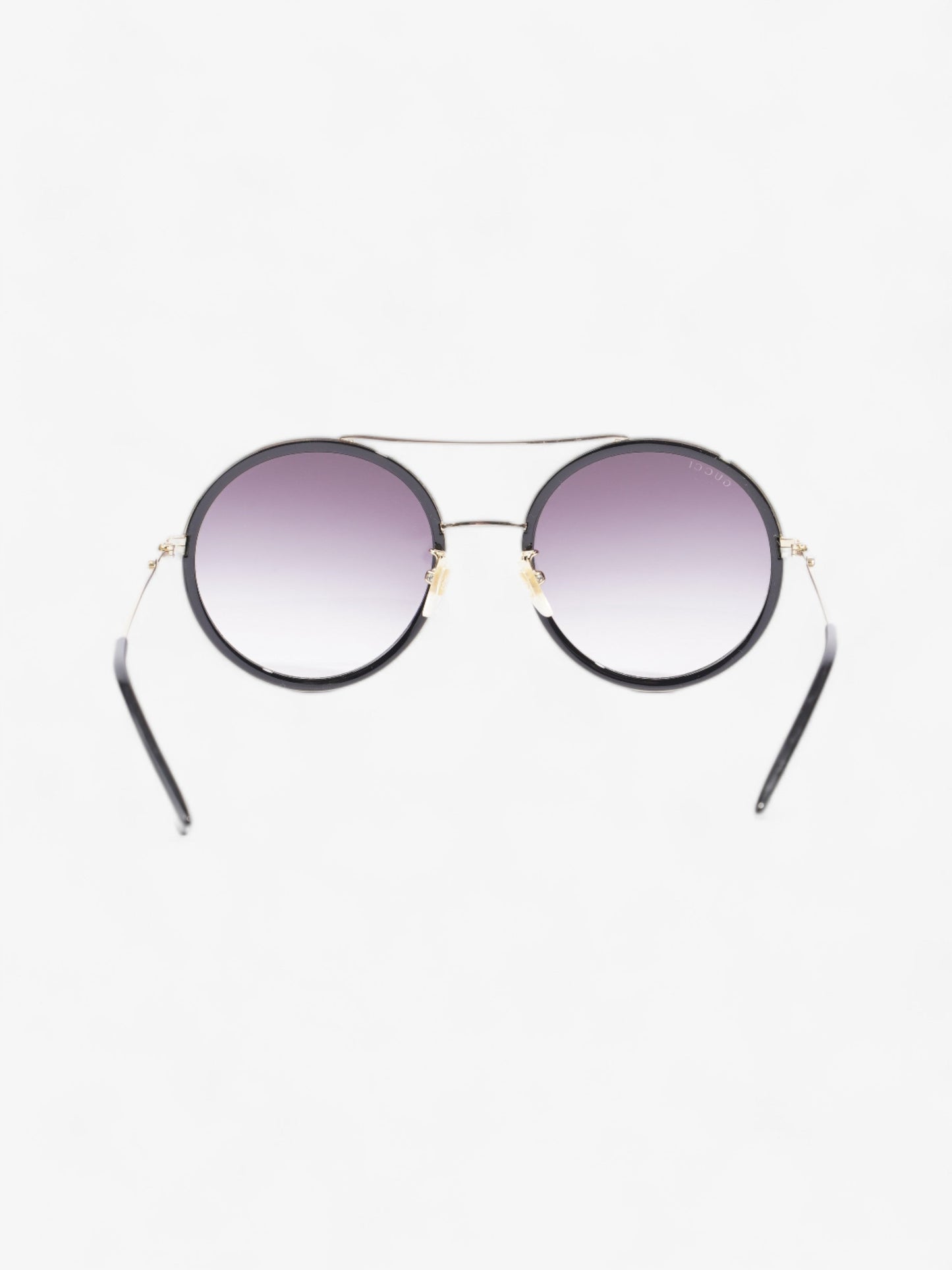 Gucci Round Sunglasses Black Acetate 140mm