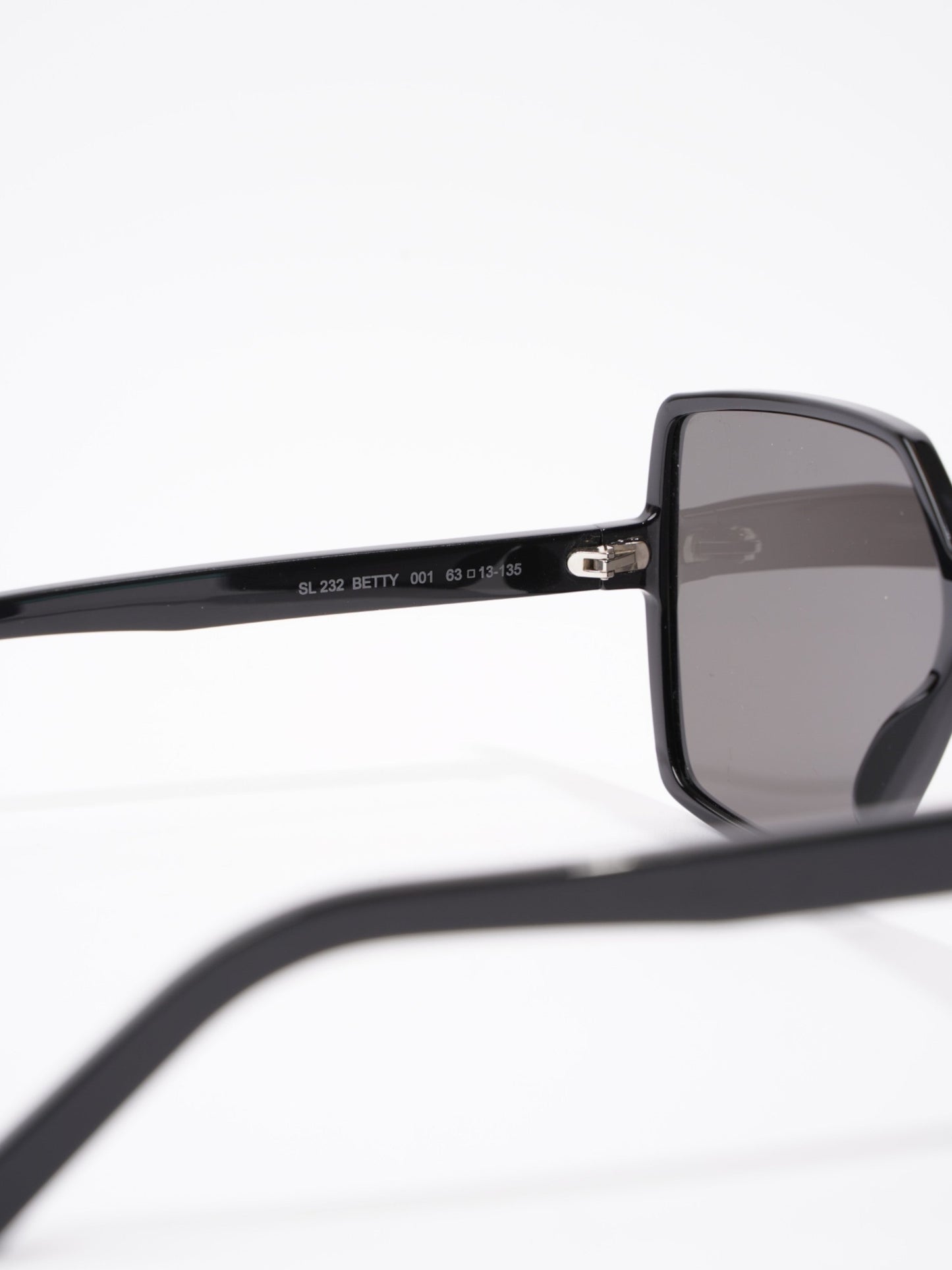 Saint Laurent Betty Sunglasses Black Acetate 135mm