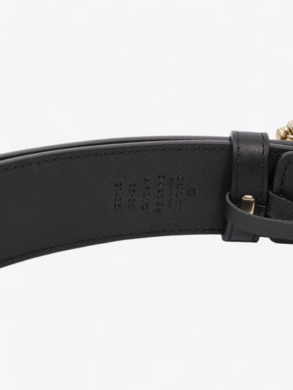 Gucci G Tiger Belt Black / Gold Leather 95cm / 38"