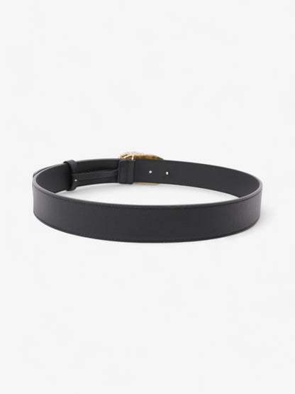 Gucci G Tiger Belt Black / Gold Leather 95cm / 38"