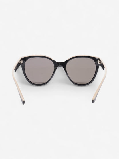 Chanel CC Butterfly Sunglasses Black / Beige Acetate 140mm