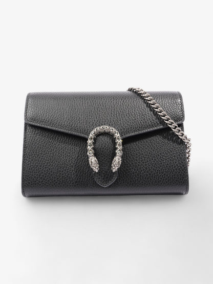 Gucci Dionysus Chain Wallet Black Calfskin Leather Mini