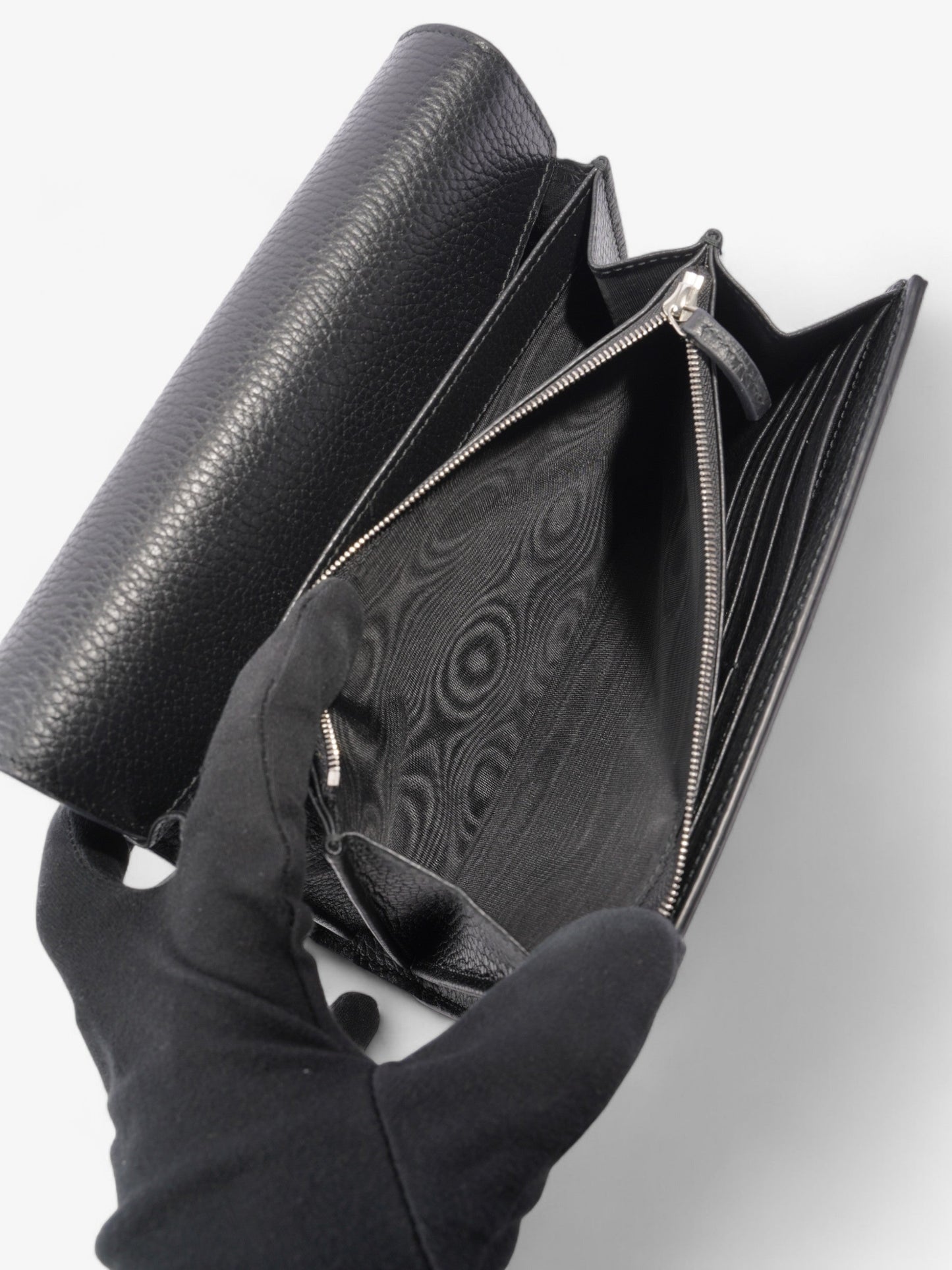 Gucci Dionysus Chain Wallet Black Calfskin Leather Mini