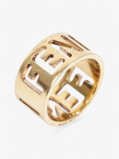 Fendi Fendi Ring Gold Base Metal 52mm