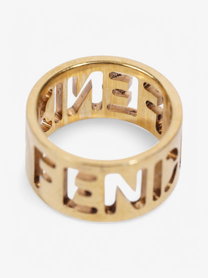 Fendi Fendi Ring Gold Base Metal 52mm