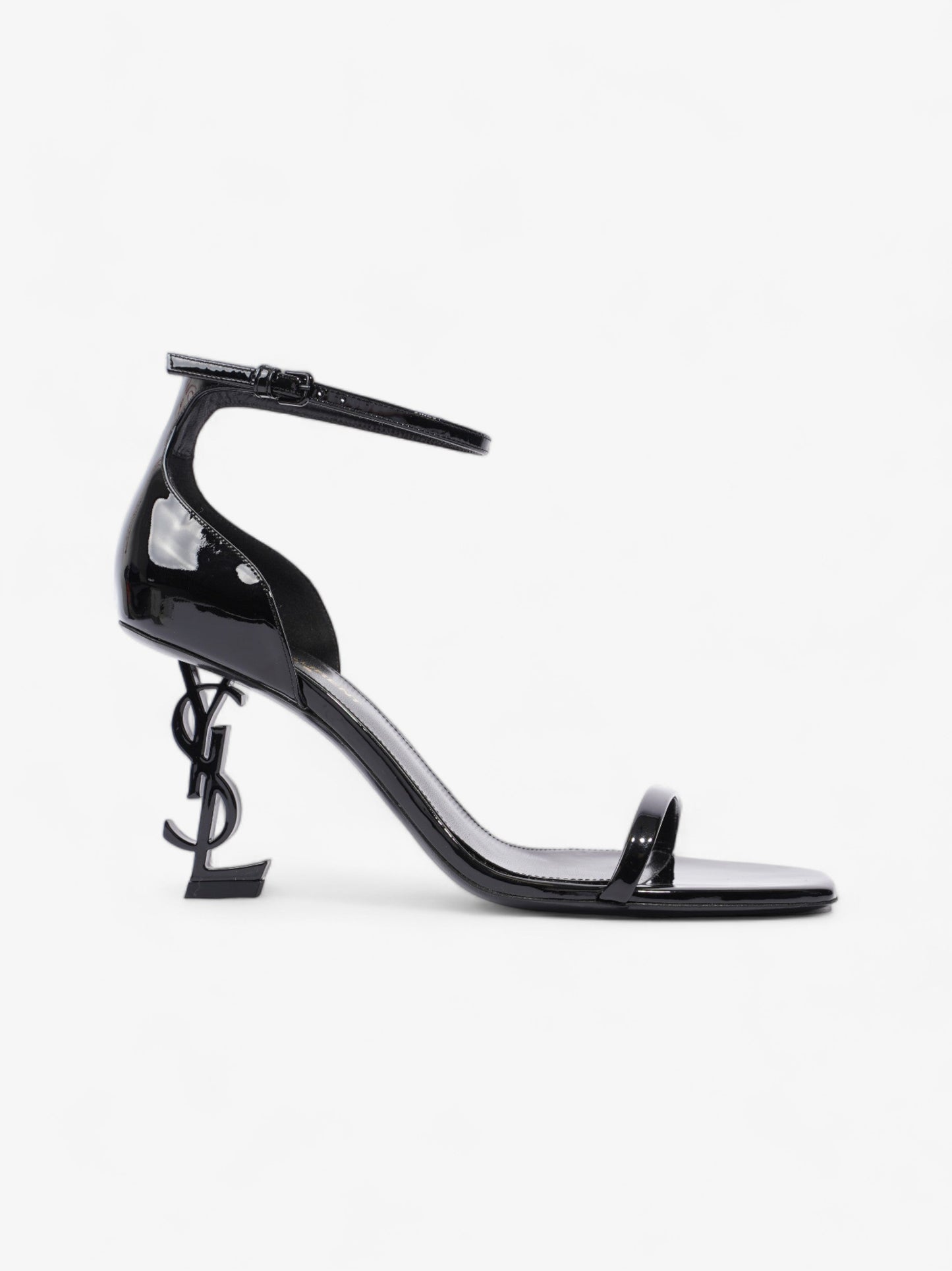 Saint Laurent Opyum 85 75mm Black Patent Leather EU 38.5 UK 5.5