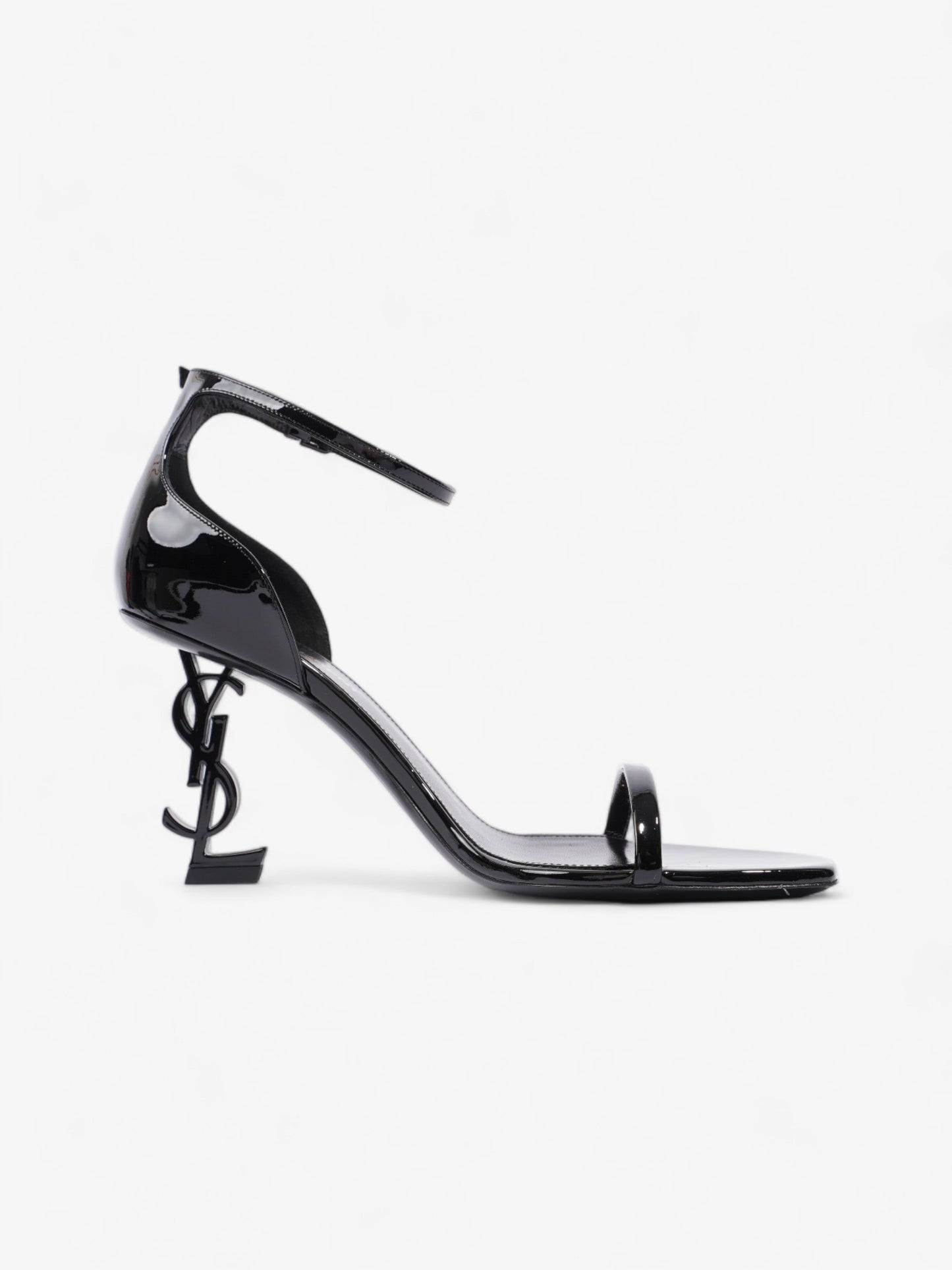 Saint Laurent Opyum 85 75mm Black Patent Leather EU 38.5 UK 5.5