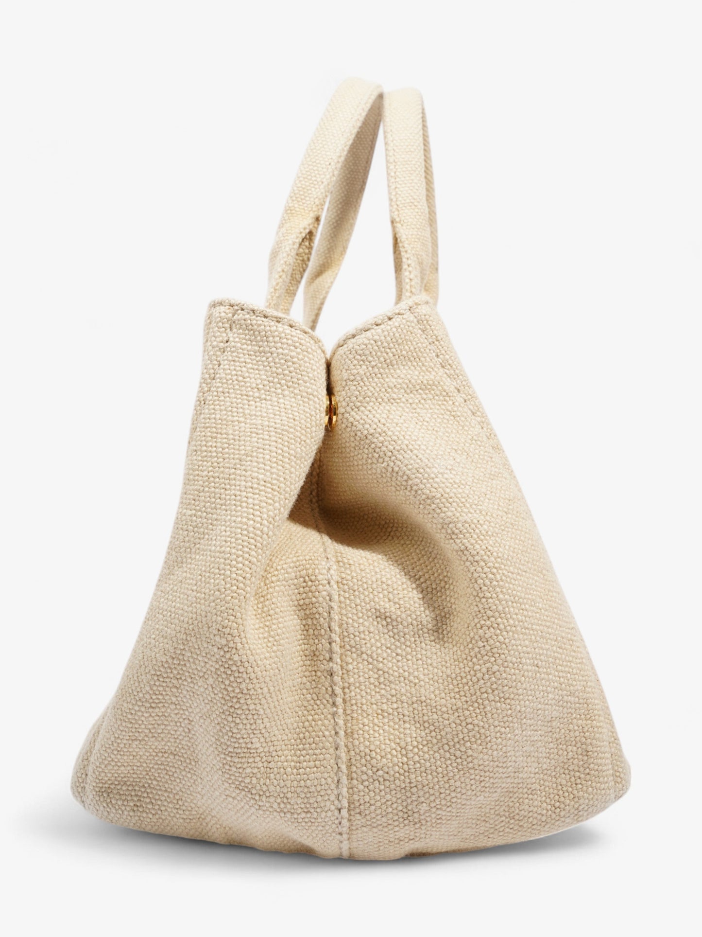Prada Canapa Tote Cream Canvas Large