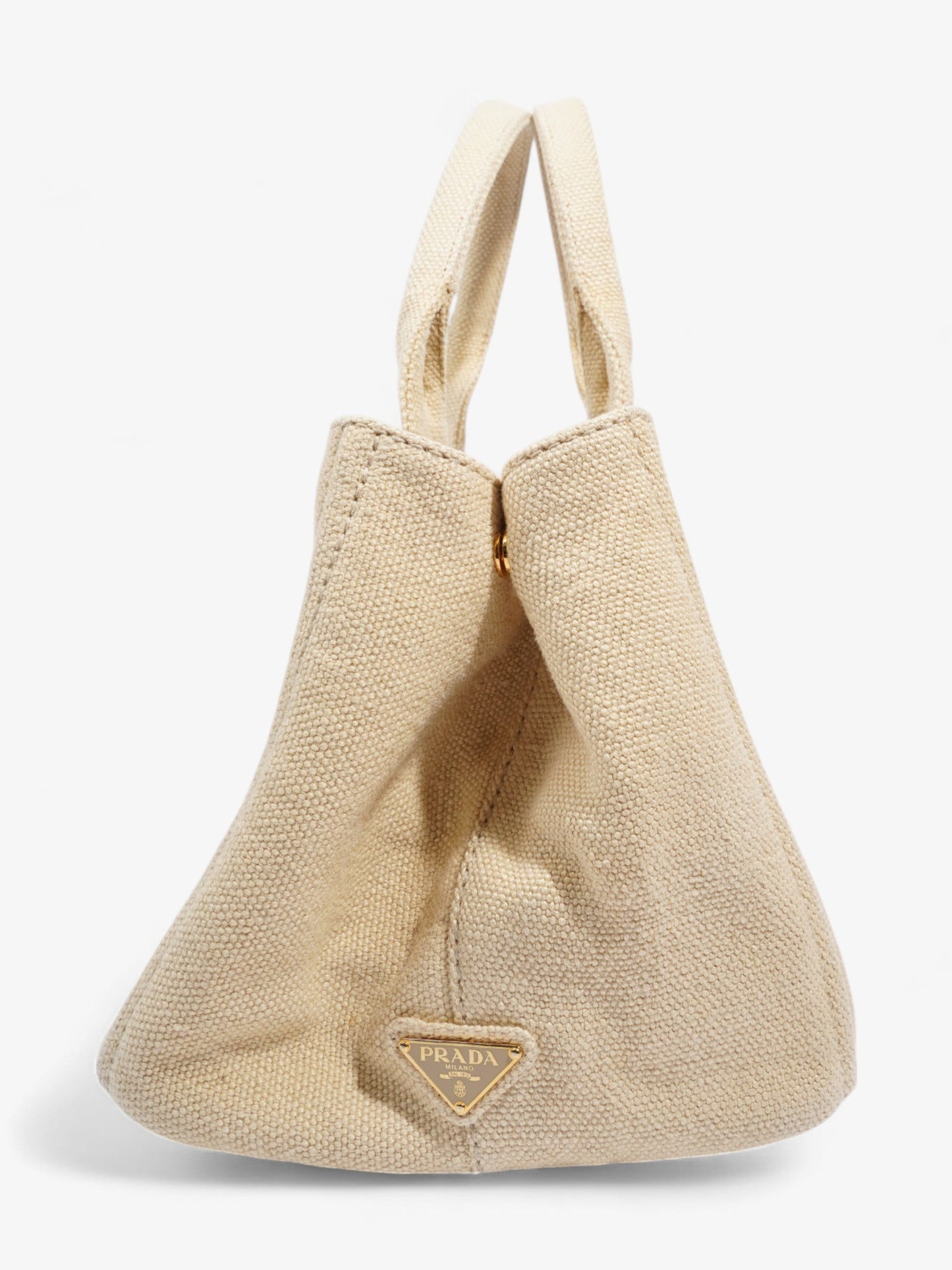 Prada Canapa Tote Cream Canvas Large