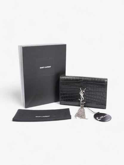 Saint Laurent Kate Tassel Bag Black Calfskin Leather Small