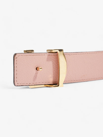 Louis Vuitton LV Initiales Reversible Belt Monogram / Rose Ballerine Coated Canvas 80cm / 32"