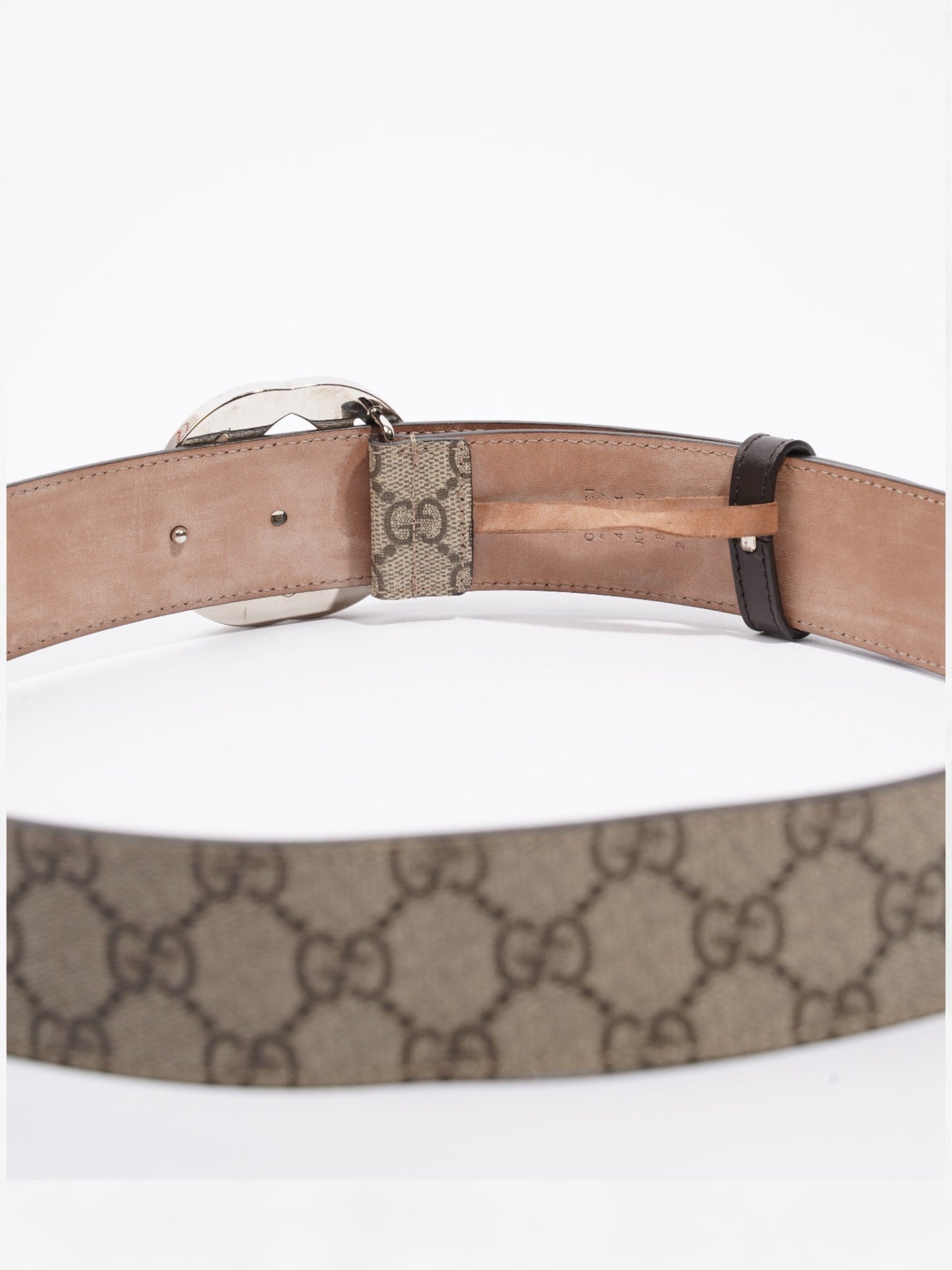 Gucci Blondie Belt Beige / Ebony Canvas 85cm / 34"
