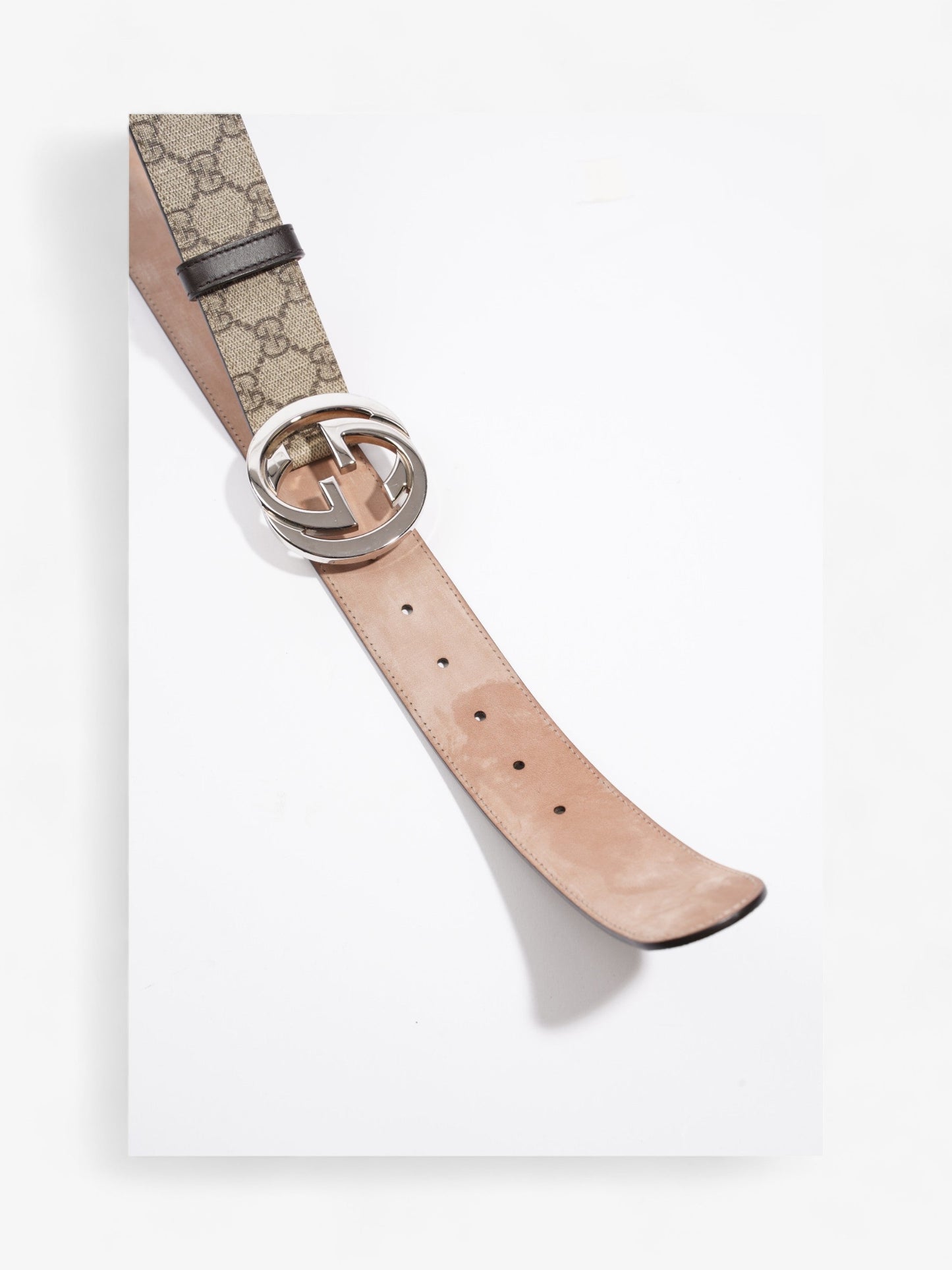 Gucci Blondie Belt Beige / Ebony Canvas 85cm / 34"