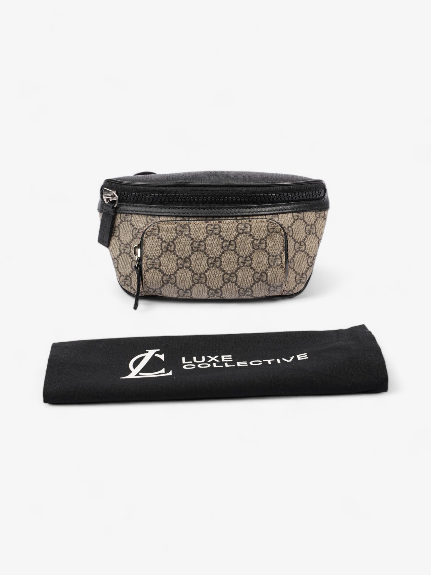 Gucci Eden Belt Bag GG Supreme / Black Coated Canvas