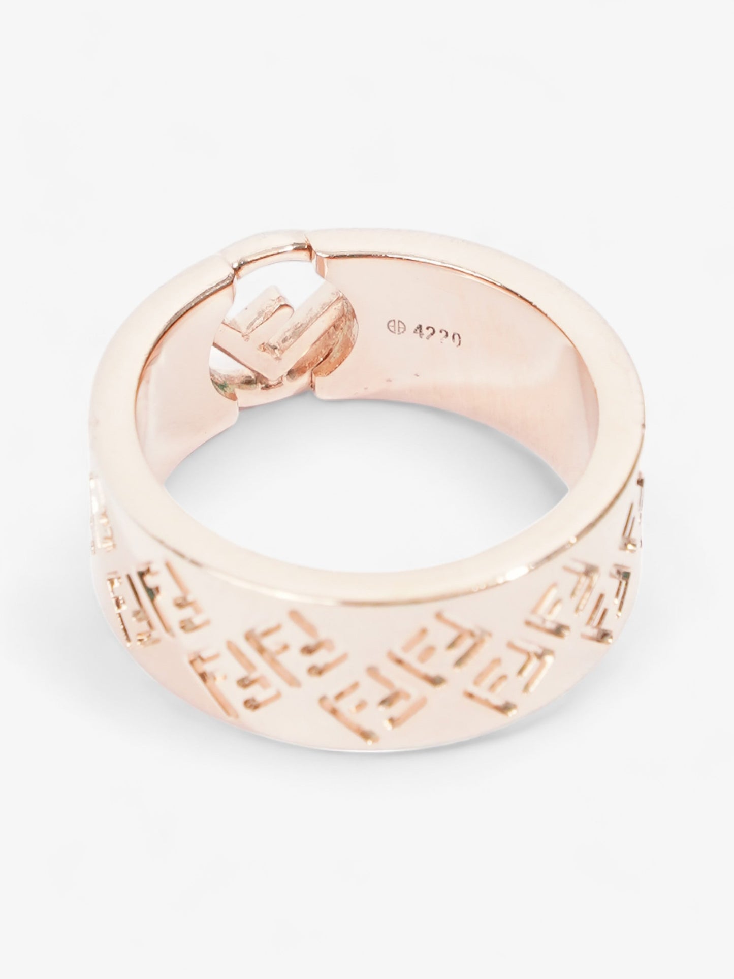 Fendi FF Ring Rose Gold Base Metal M