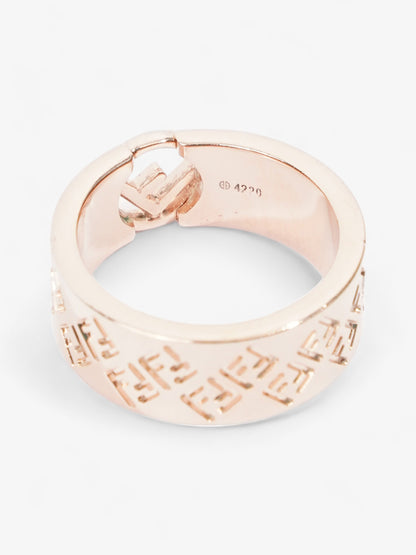 Fendi FF Ring Rose Gold Base Metal M