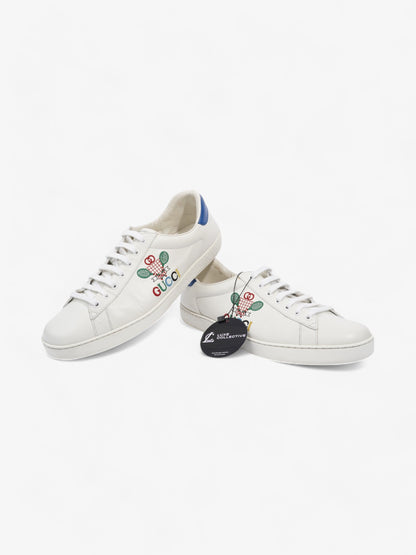 Gucci Ace Sneakers with Tennis White / Blue Leather EU 44 UK 10