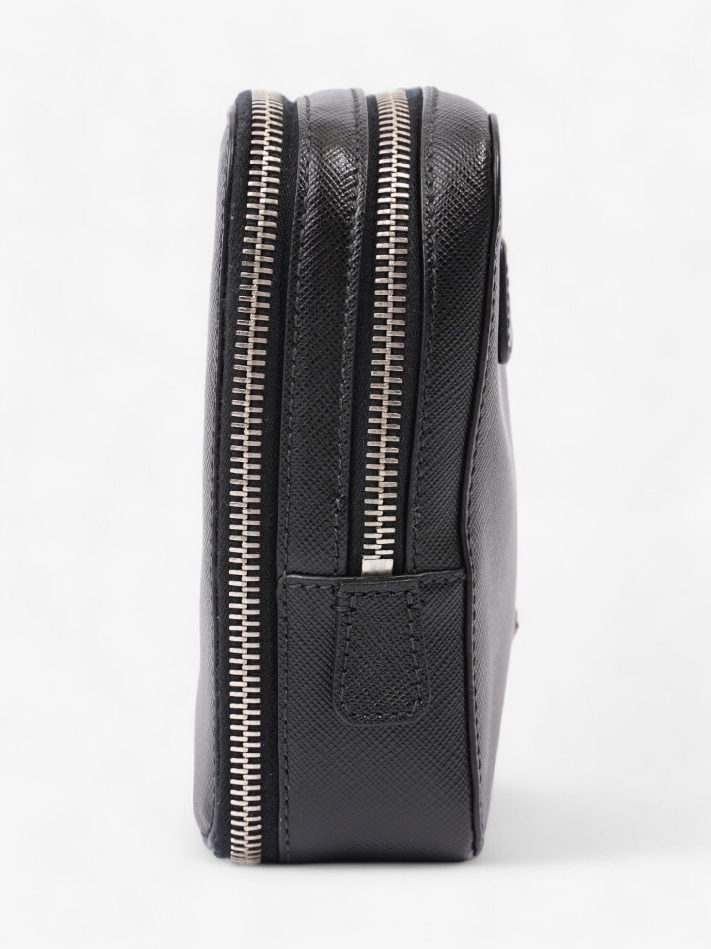 Prada Zipped Clutch Black Saffiano Leather