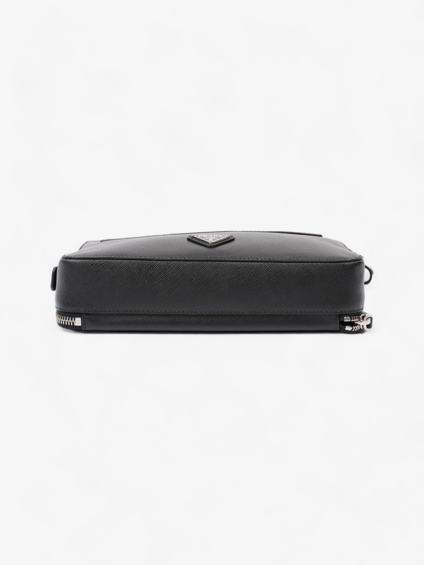 Prada Zipped Clutch Black Saffiano Leather