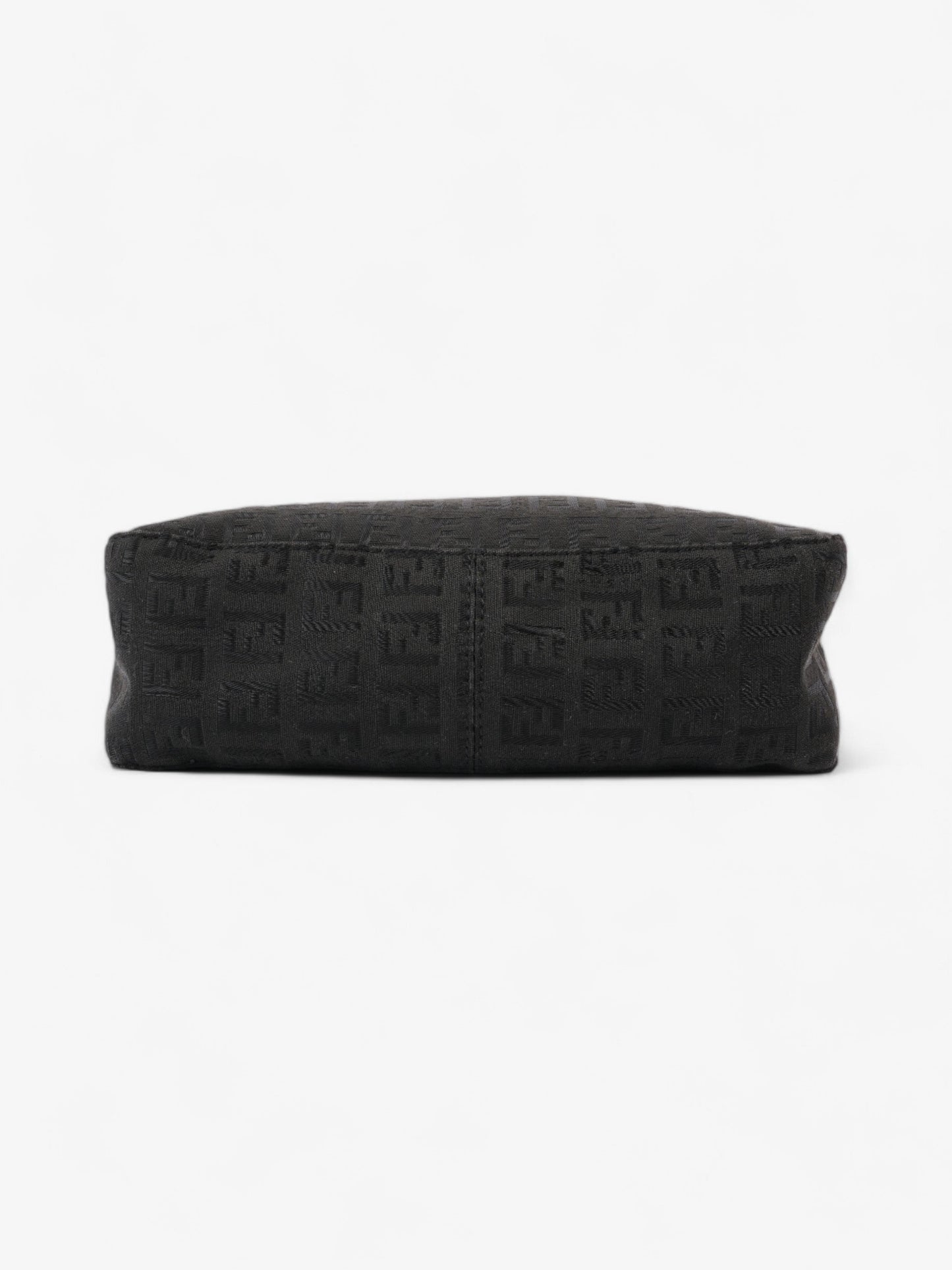 Fendi Zucca Shoulder Bag Black Canvas