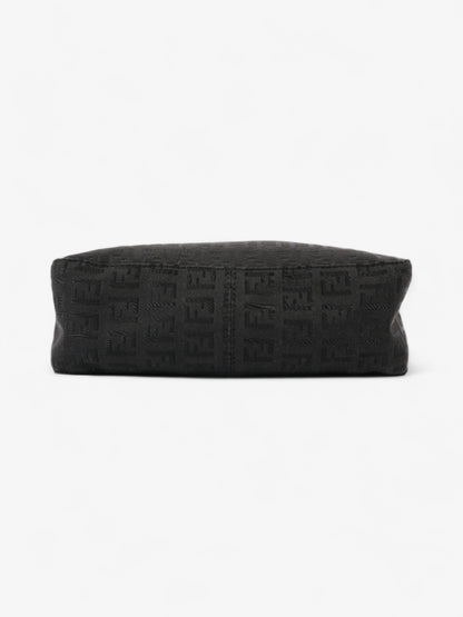 Fendi Zucca Shoulder Bag Black Canvas