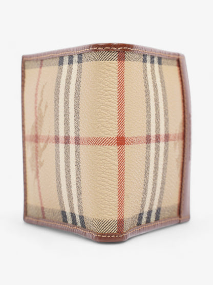 Burberry Bifold Wallet Haymarket Check Coated Canvas