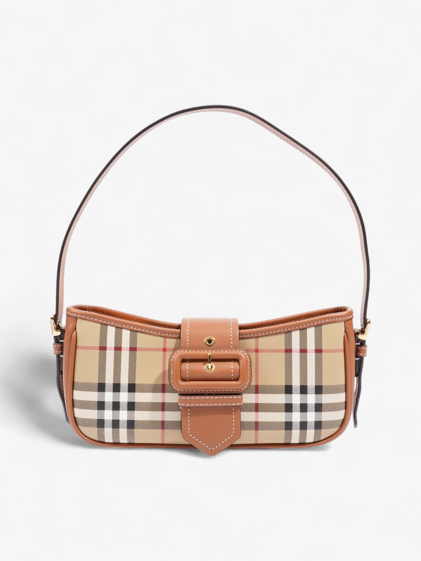 Burberry Sling Bag Vintage Check Polyurethane