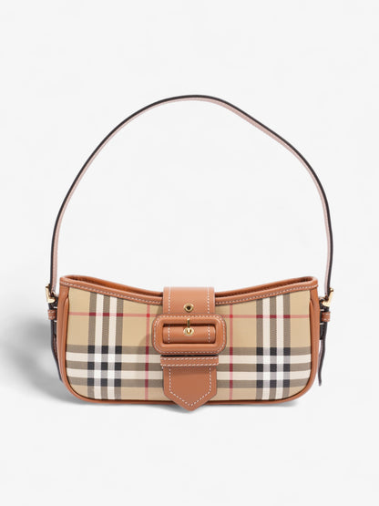 Burberry Sling Bag Vintage Check Polyurethane