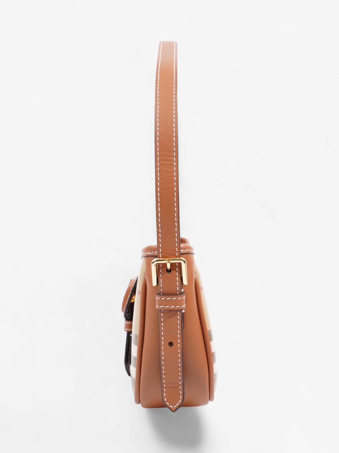 Burberry Sling Bag Vintage Check Polyurethane