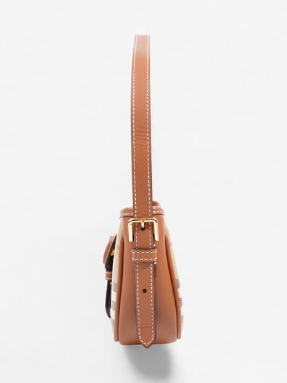 Burberry Sling Bag Vintage Check Polyurethane