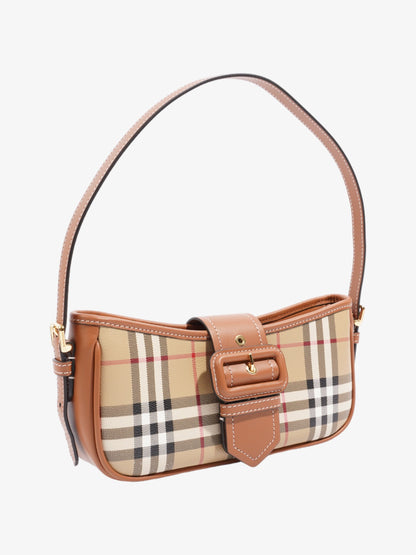 Burberry Sling Bag Vintage Check Polyurethane