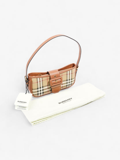 Burberry Sling Bag Vintage Check Polyurethane