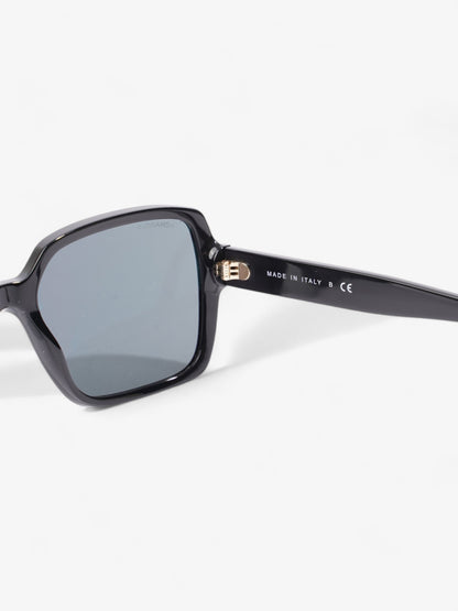 Chanel Square Framed Sunglasses Black / Gold Acetate 140mm