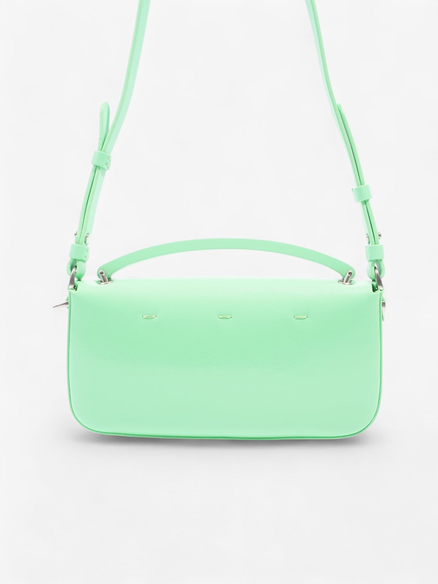 Fendi Phone Baguette Edamame Calfskin Leather