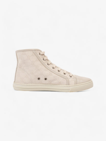 Gucci GG Monogram High-Top Sneakers Beige  Canvas EU 40 UK 7