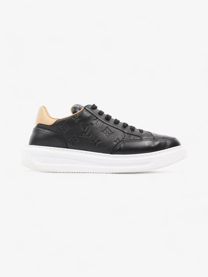 Louis Vuitton Beverly Hills Sneakers Black Monogram / Beige Calfskin Leather EU 43 UK 9