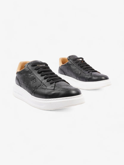 Louis Vuitton Beverly Hills Sneakers Black Monogram / Beige Calfskin Leather EU 43 UK 9