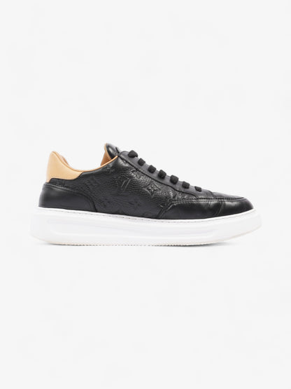 Louis Vuitton Beverly Hills Sneakers Black Monogram / Beige Calfskin Leather EU 43 UK 9