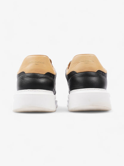 Louis Vuitton Beverly Hills Sneakers Black Monogram / Beige Calfskin Leather EU 43 UK 9