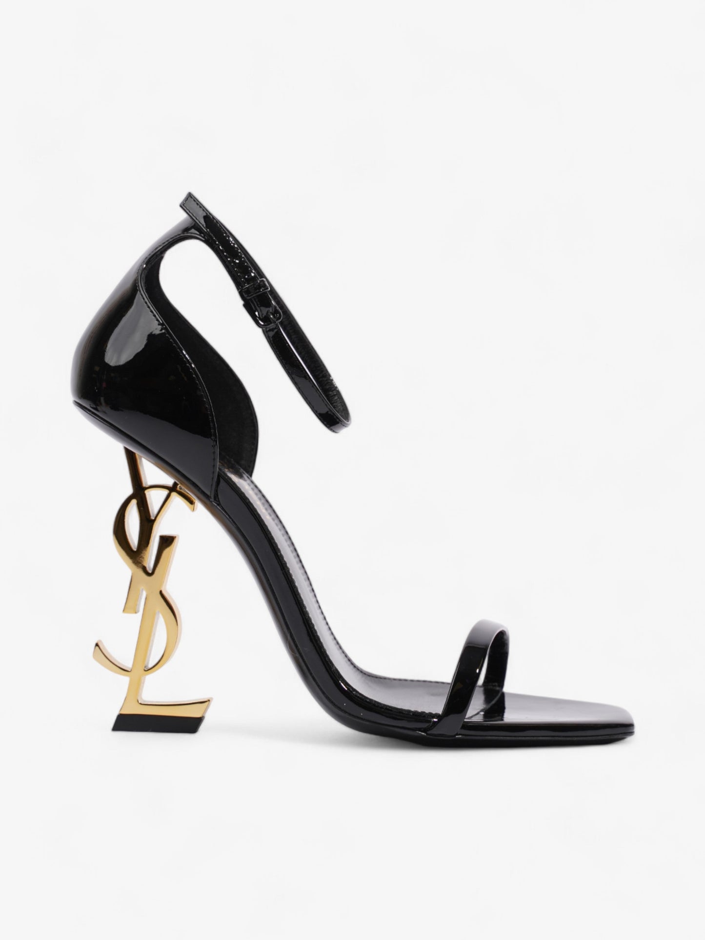 Saint Laurent Opyum Heels 110 Black Patent Leather EU 37 UK 4