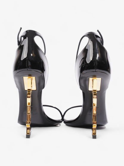 Saint Laurent Opyum Heels 110 Black Patent Leather EU 37 UK 4