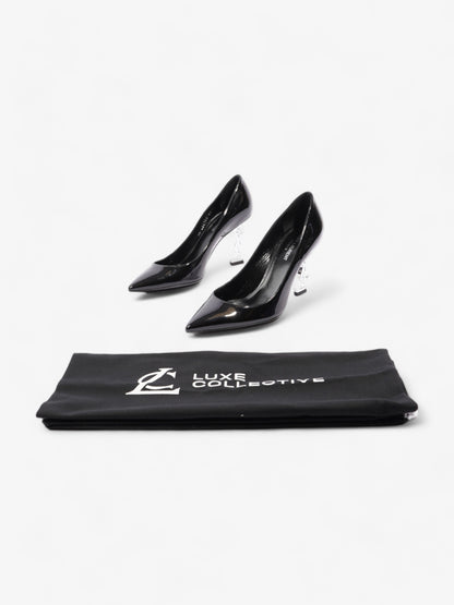Saint Laurent Opyum Heels 85cm Black Patent Leather EU 39 UK 6