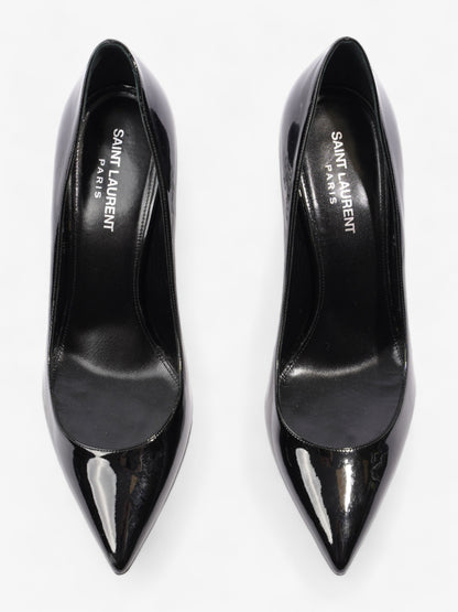 Saint Laurent Opyum Heels 85cm Black Patent Leather EU 39 UK 6
