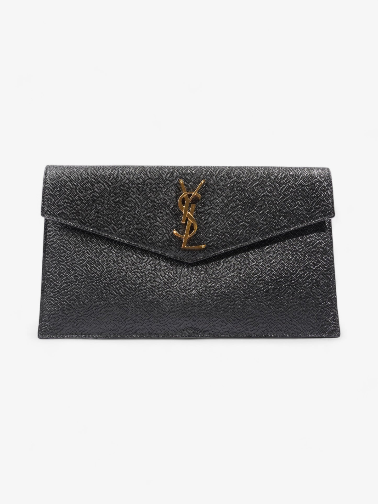 Saint Laurent Uptown Pouch Black Calfskin Leather